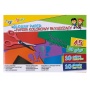 GIMBOO glossy coloured paper notebook, A5, 10 sheets, 80 gsm, colours mix