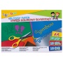 GIMBOO glossy coloured paper notebook, A4, 10 sheets, 80 gsm, colours mix