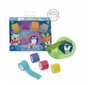 Glitter tape TRENDHAUS MM SF, 5 pcs, with dispenser, color mix