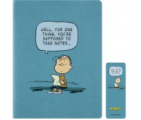 Zeszyt MOLESKINE Peanuts Linus Single Cahier, XL, 19x25cm, w linie, edycja limitowana