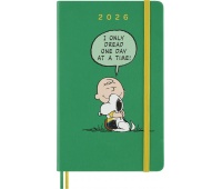 Kalendarz dzienny MOLESKINE 2026, 12M, L, twarda oprawa, 13x21cm, Peanuts Charlie&Snoopy