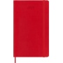 Kalendarz dzienny MOLESKINE 2026, 12M, L, miękka oprawa, 13x21cm, scarlet red, Kalendarze, Zeszyty i bloki