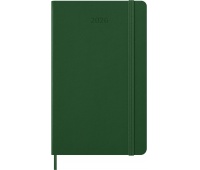 Kalendarz dzienny MOLESKINE 2026, 12M, L, twarda oprawa, 13x21cm, myrtle green