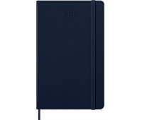 Kalendarz dzienny MOLESKINE 2026, 12M, L, twarda oprawa, 13x21cm, sapphire blue