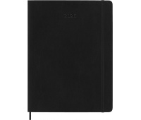 Kalendarz miesięczny MOLESKINE 2026, 12M, XL, miękka oprawa, 19x25cm, czarny