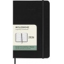 Kalendarz tygodniowy horyzontalny MOLESKINE 2026, 12M, P, twarda oprawa, 9x14cm, czarny, Kalendarze, Zeszyty i bloki