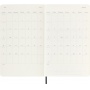 Kalendarz tygodniowy MOLESKINE 2025/26, 18M, L, miękka oprawa, 13x21cm, czarny, Kalendarze, Zeszyty i bloki