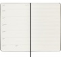 Kalendarz tygodniowy MOLESKINE 2025/26, 18M, L, twarda oprawa, 13x21cm, czarny, Kalendarze, Zeszyty i bloki