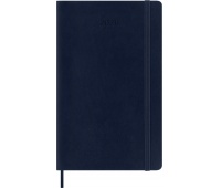 Kalendarz tygodniowy MOLESKINE 2026, 12M, L, miękka oprawa, 13x21cm, sapphire blue