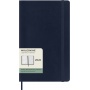 Kalendarz tygodniowy MOLESKINE 2026, 12M, L, miękka oprawa, 13x21cm, sapphire blue, Kalendarze, Zeszyty i bloki