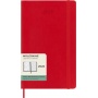 Kalendarz tygodniowy MOLESKINE 2026, 12M, L, miękka oprawa, 13x21cm, scarlet red, Kalendarze, Zeszyty i bloki