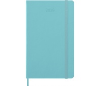 Kalendarz tygodniowy MOLESKINE 2026, 12M, L, twarda oprawa, 13x21cm, aquamarine