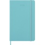 Kalendarz tygodniowy MOLESKINE 2026, 12M, L, twarda oprawa, 13x21cm, aquamarine, Kalendarze, Zeszyty i bloki