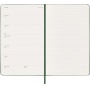 Kalendarz tygodniowy MOLESKINE 2026, 12M, L, twarda oprawa, 13x21cm, myrtle green, Kalendarze, Zeszyty i bloki