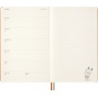 Kalendarz tygodniowy MOLESKINE 2026, 12M, L, twarda oprawa, 13x21cm, Peanuts Snoopy, Kalendarze, Zeszyty i bloki