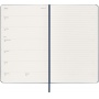 Kalendarz tygodniowy MOLESKINE 2026, 12M, L, twarda oprawa, 13x21cm, sapphire blue, Kalendarze, Zeszyty i bloki