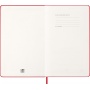 Kalendarz tygodniowy MOLESKINE 2026, 12M, L, twarda oprawa, 13x21cm, scarlet red, Kalendarze, Zeszyty i bloki