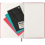 Kalendarz tygodniowy MOLESKINE 2026, 12M, L, twarda oprawa, 13x21cm, scarlet red, Kalendarze, Zeszyty i bloki