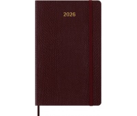Weekly planner MOLESKINE 2026, 12M, L, synthetic snake leather, 13x21cm, limited edition, in box, bordeaux