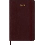 Kalendarz tygodniowy MOLESKINE 2026, 12M, L, synt. skóra węża, 13x21cm, edycja limitowana, w pudełku, bordeaux, Kalendarze, Zeszyty i bloki