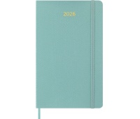 Weekly planner MOLESKINE 2026, 12M, L, synthetic snake leather, 13x21cm, limited edition, in box, sage green