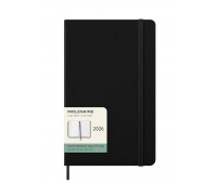 Kalendarz tygodniowy MOLESKINE 2026, 12M, L, twarda oprawa, 13x21cm, czarny