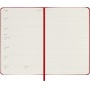 Kalendarz tygodniowy MOLESKINE 2026, 12M, P, twarda oprawa, 9x14cm, scarlet red, Kalendarze, Zeszyty i bloki