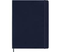 Kalendarz tygodniowy MOLESKINE 2026, 12M, XL, twarda oprawa, 19x25cm, sapphire blue