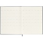 Kalendarz tygodniowy MOLESKINE 2026, 12M, XL, twarda oprawa, 19x25cm, sapphire blue, Kalendarze, Zeszyty i bloki