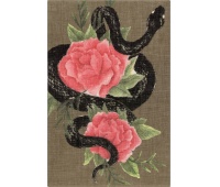 Notes MOLESKINE Snake Roses 2025, L, 13x21cm, w linie, w pudełku