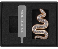 Przypinka MOLESKINE Crystal Snake 2025, złota