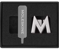 Przypinka MOLESKINE M, srebrna