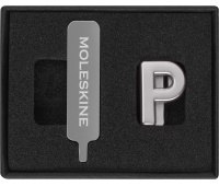 Przypinka MOLESKINE P, srebrna