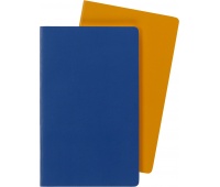 Zestaw 2 zeszytów MOLESKINE Volant, L, 13x21cm, w linie, 96 stron, blue/amber yellow