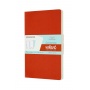 Zestaw 2 zeszytów MOLESKINE Volant, L, 13x21cm, gładki, 96 stron, coral orange/aquamarine, Zeszyty, Artykuły szkolne