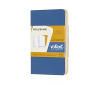 Set of 2 notebooks MOLESKINE Volant, XS, 6,5x10,5cm, plain, 56 pages, blue/amber yellow