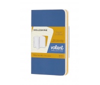 Zestaw 2 zeszyt&oacute;w MOLESKINE Volant, XS, 6,5x10,5cm, w linie, 56 stron, blue/amber yellow