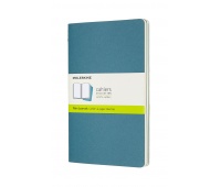 Set of 3 notebooks MOLESKINE Cahier Journals, L, 13x21cm, plain, 80 pages, brisk blue