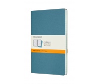 Zestaw 3 zeszyt&oacute;w MOLESKINE Cahier Journals, L, 13x21cm, w linie, 80 stron, brisk blue