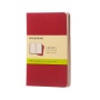 Zestaw 3 zeszytów MOLESKINE Cahier Journals, P, 9x14cm, gładki, 64 strony, cranberry red, Zeszyty, Artykuły szkolne