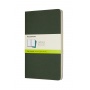 Zestaw 3 zeszytów MOLESKINE Cahier, L, 13x21cm, gładki, 80 stron, myrtle green, Zeszyty, Artykuły szkolne