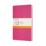 Zestaw 3 zeszytów MOLESKINE Cahier, L, 13x21cm, w linie, 80 stron, kinetic pink, Zeszyty, Artykuły szkolne
