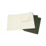 Set of 3 notebooks MOLESKINE Cahier, XL, 19x25cm, plain, 120 pages, myrtle green