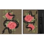 Set KAWECO X MOLESKINE 2025, Snake Roses notebook, L, 13x21cm, ruled + pen, in box