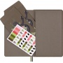 Set KAWECO X MOLESKINE 2025, Snake Roses notebook, L, 13x21cm, ruled + pen, in box