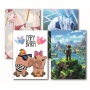 School notebook GIMBOO, A5, smooth, 16 sheets, mix of designs