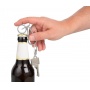 Keyring TROIKA Drahtesel, bottle opener, bicycle, silver