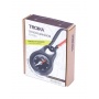 Keyring TROIKA Wegweiser, compass, with carabiner, black