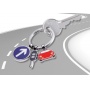 Keyring TROIKA On The Road, 3 charms, enamelled metal