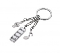 Keyring TROIKA 5 Sinfonie, 3 charms, metal